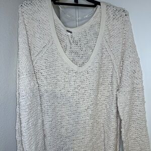 Free People Oversized Cream Sweater